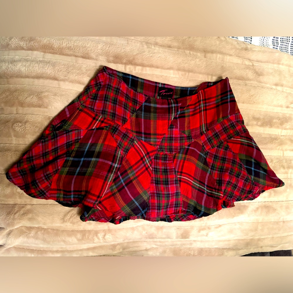 Torrid plaid miniskirt